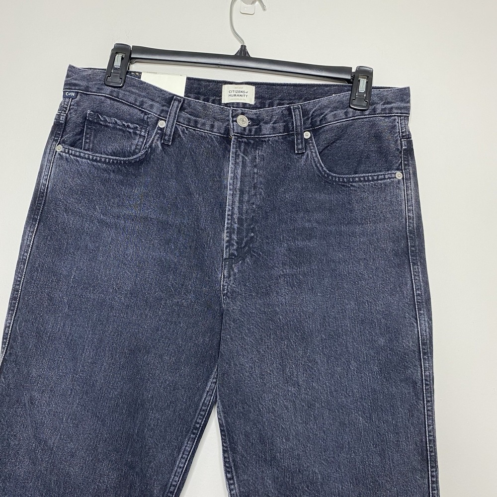 Citizens of Humanity Daphne High Rise Straight Stovepipe Leg Jeans Sz 31 Black - Picture 3 of 15